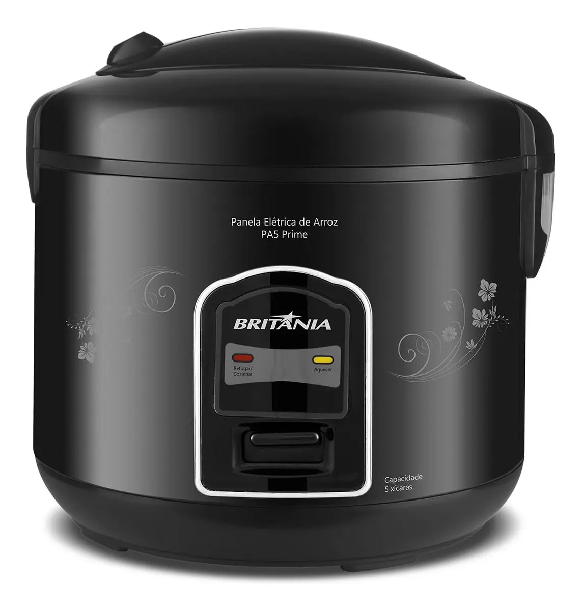 PANELA ARROZ BRITANIA 5 XICARAS PA5 PRIME 066402060 PRETO 220 VOLTS