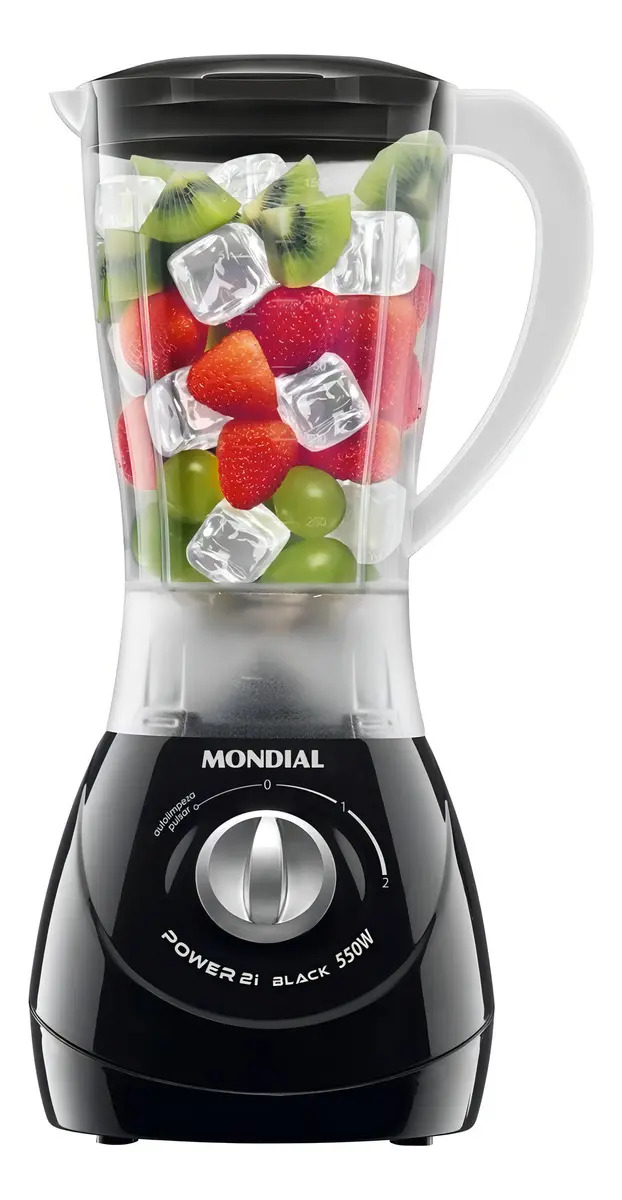LIQ MONDIAL POWER BLACK 2L 550W L-29 6800-02 PRETO 220 VOLTS