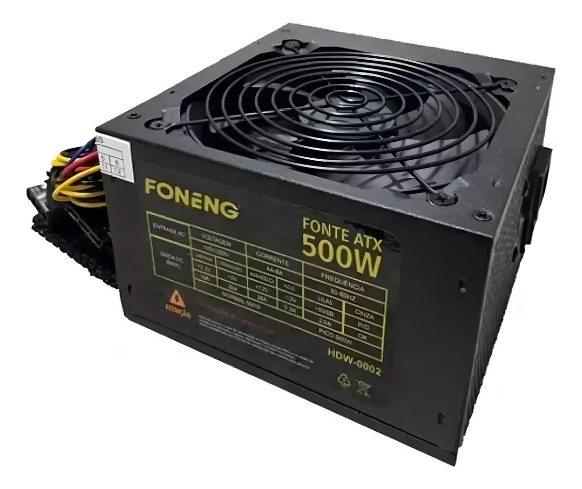 FONTE ATX 500W HDW004 REAL FONENG BIVOLT