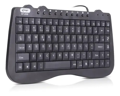 TECLADO COM FIO KP-2008 KNUP PRETO
