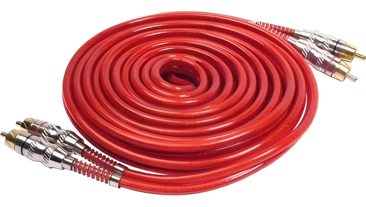 CABO RCA BLINDADO VERMELHO 5 METROS