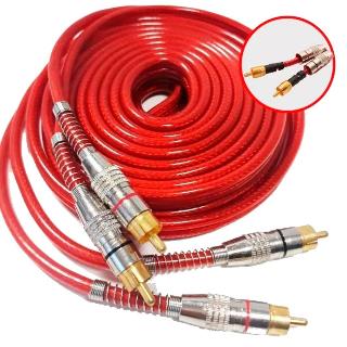 CABO RCA BLINDADO VERMELHO 5 METROS