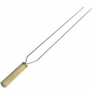 ESPETO CHURR DUPL 65CM COMPREL  -  REF 526