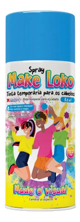 TINTA MAKE LOCO BRILHO 120ML AZUL 1X1