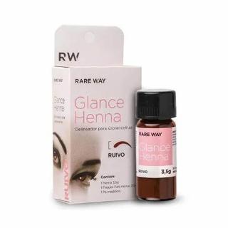 KIT GLANCE HENNA RUIVO 3,5 G - DELINEADOR DE SOBRANCELHAS