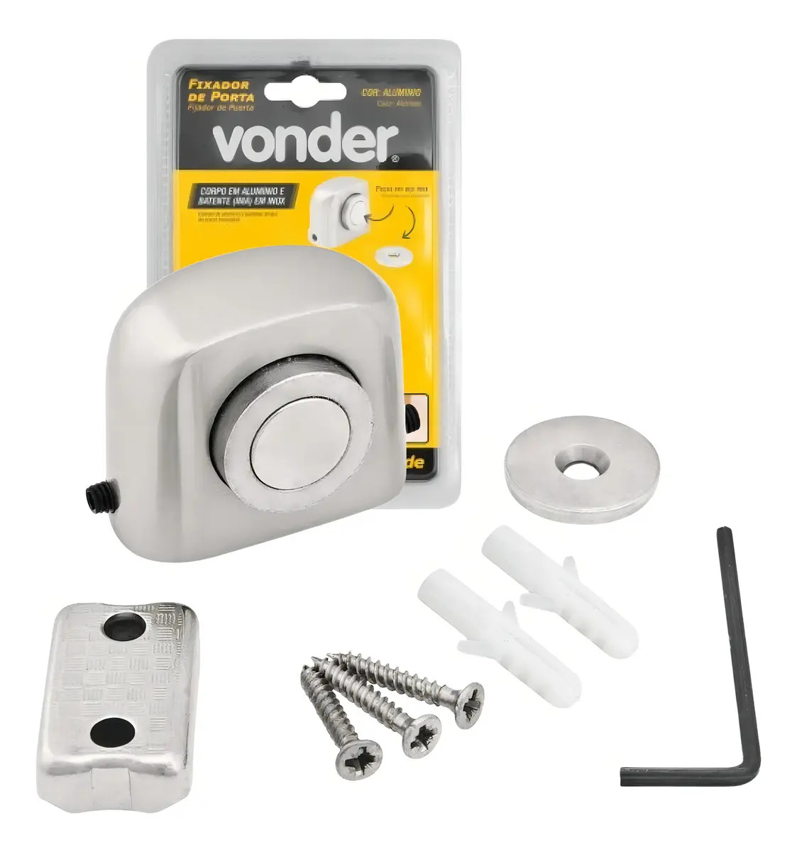 FIXADOR DE PORTA FP-500 ALUMINIO VONDER