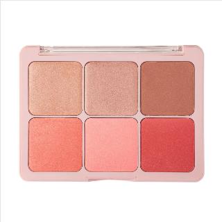 PALETA DE BLUSH E ILUMINADOR FLASH CHEEKS RUBY ROSE