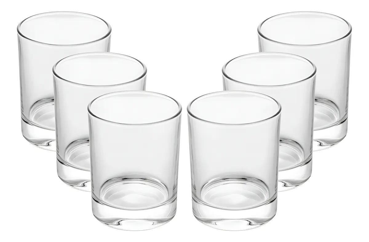 JOGO DE COPOS EM VIDRO 350 ML 6 PECAS