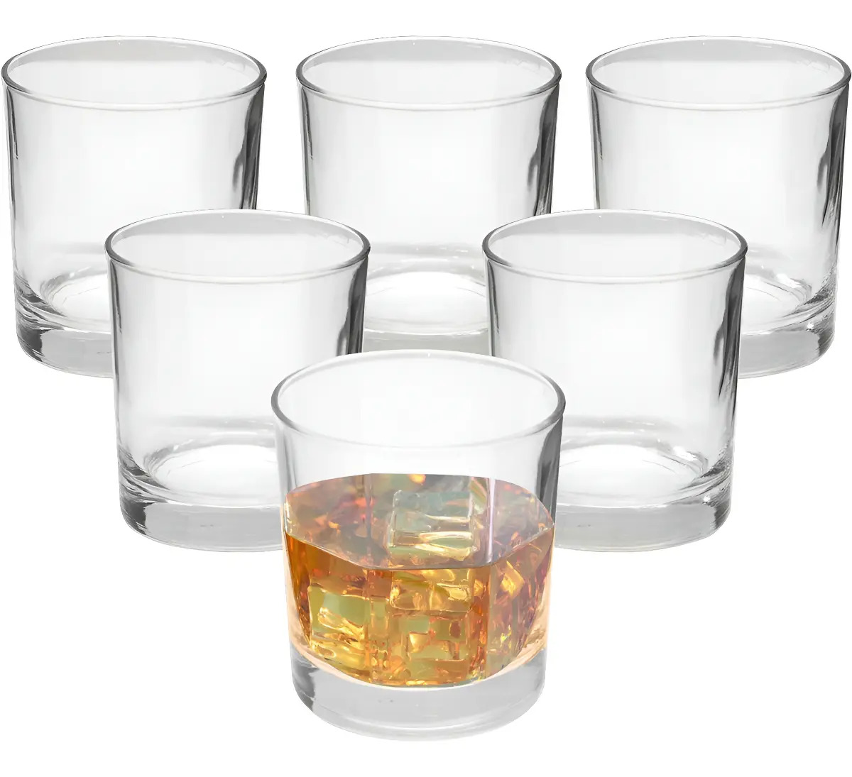 JG COPOS DE VIDRO P/ WHISKY SCOTLY 355 ML 06 PCS
