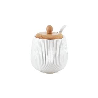 ACUCAREIRO EM CERAMICA/BAMBU OASIS C/ COLHER 360 ML