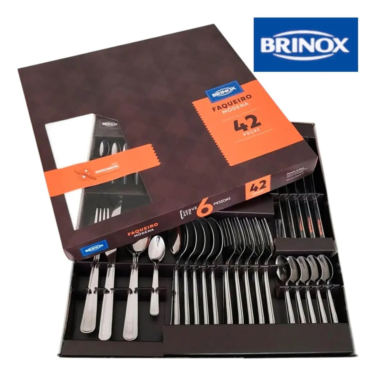 FAQUEIRO INOX 42PC MODENA