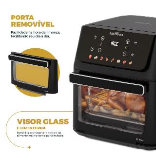FRITADEIRA AIR FRYER BRITANIA OVEN 1800W BAF11A 63802131 PRETO 220 VOLTS