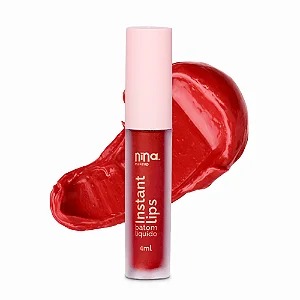 NINA BATOM LÍQUIDO MATTE INSTANT LIPS - RUBI 4ML