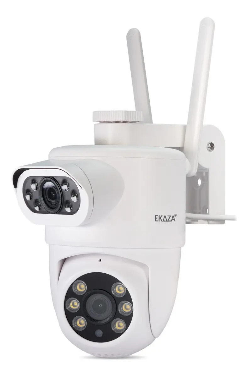 Câmera Wi-fi Externa 6mp Tela Dupla 2 Lentes Icsee Ip66