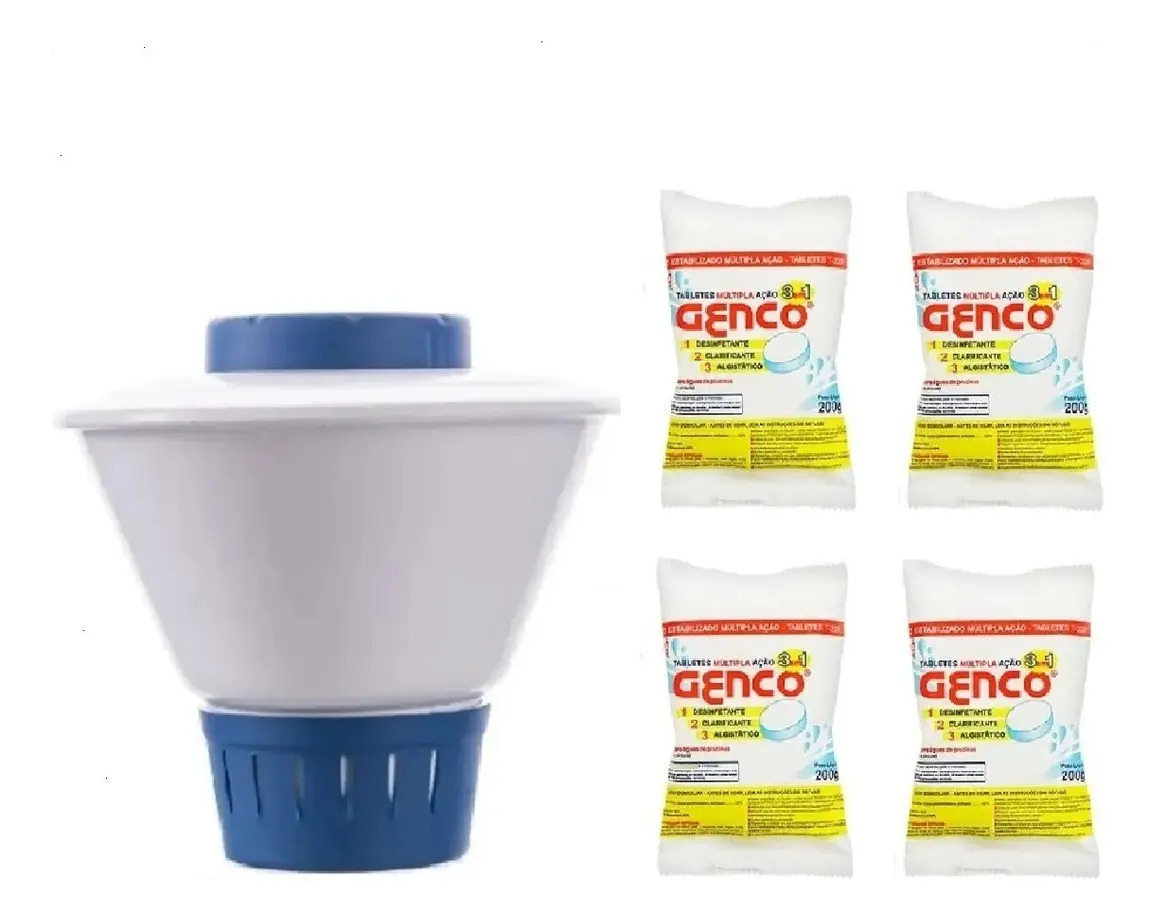 CLORO PISCINA TABLETE GENCLOR 200G GENCO