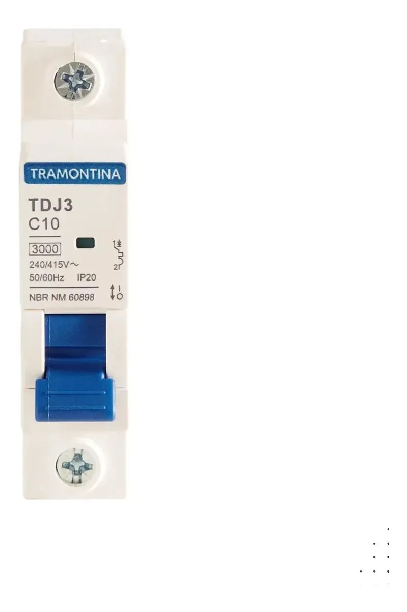 DISJUNTOR DIN UNIPOLAR 25A TRAMONTINA  -  REF 58011107