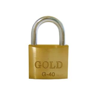CADEADO 40MM GOLD CARTELA