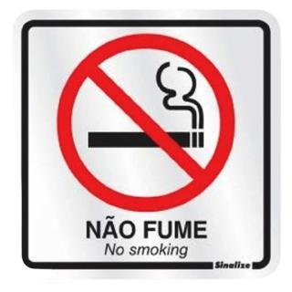 PLACA SINAL.ALUM(PROIB.FUMAR)15X15CM SIN