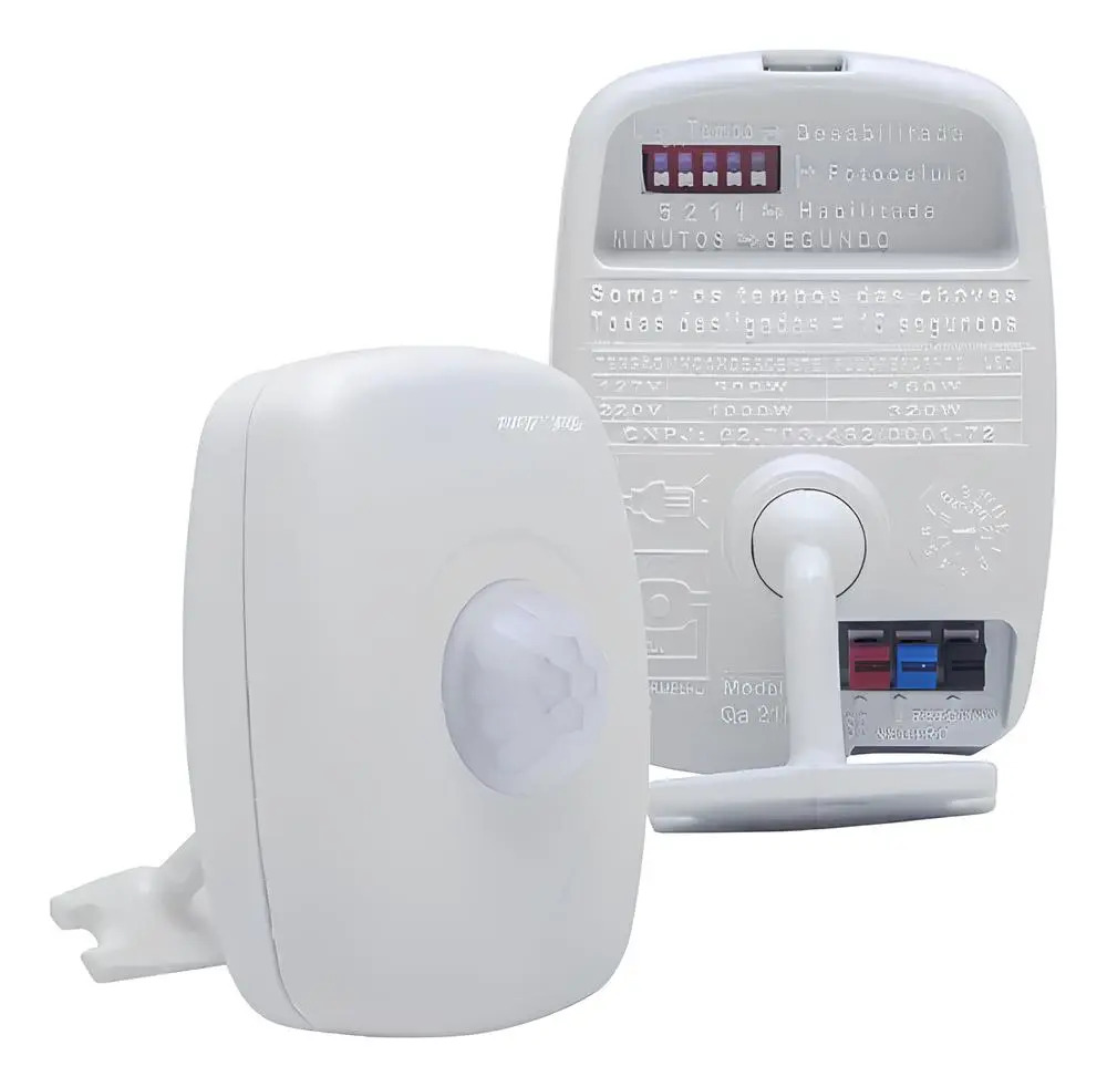 SENSOR DE PRESENCA 180G BCO SOBREP QUALITRONIX