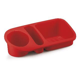 ORGANIZADOR PLUS VERMELHO SOLIDO DE PLASTICO