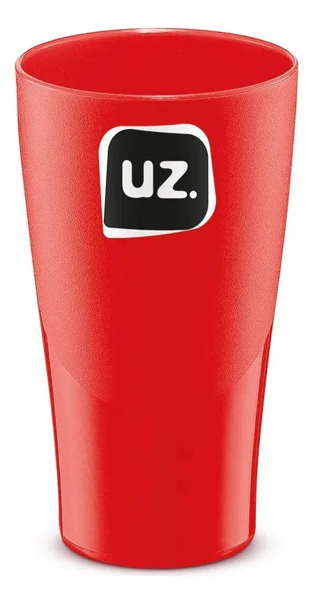 COPOS 500ML VERMELHO SOLIDO DE PLASTICO