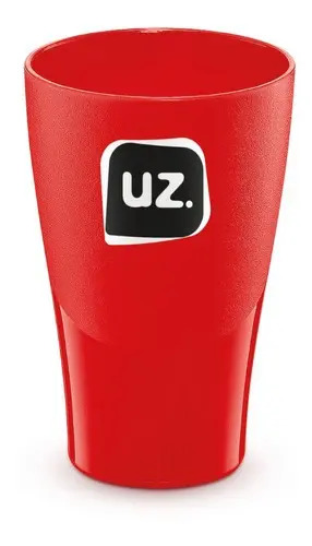 COPOS 300ML VERMELHO SOLIDO DE PLASTICO