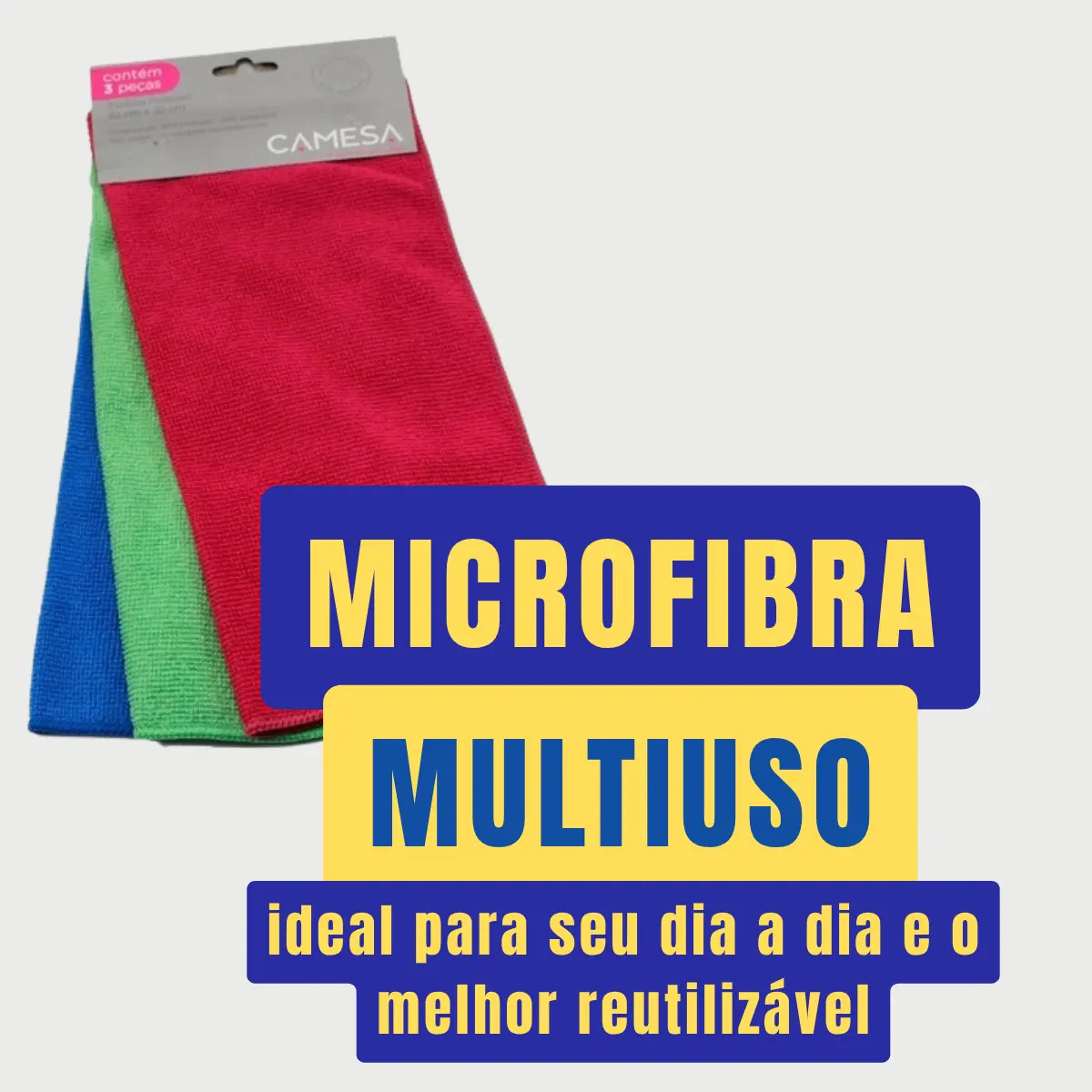 PANO MULTI. MICROFIBRA 3PÇ CAMESA