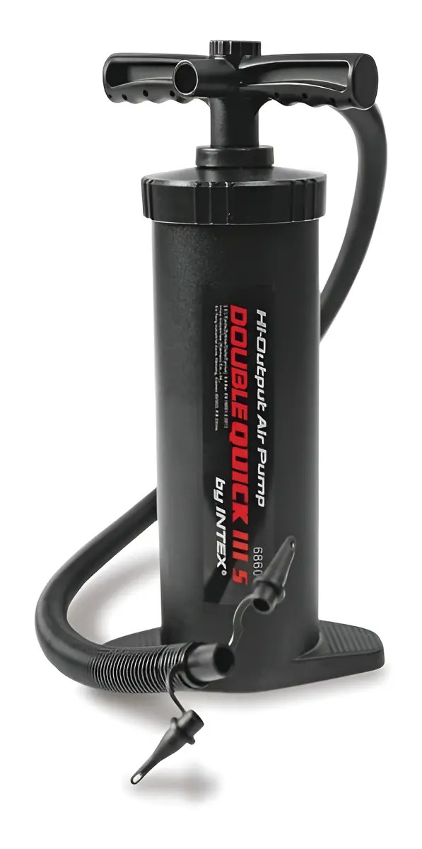 BOMBA ENCHER MANUAL DOUBLE QUICK 37CM INTEX