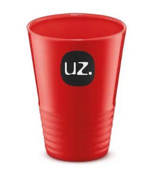COPOS GOMADOS 300ML PLUS VERMELHO SOLIDO DE PLASTI