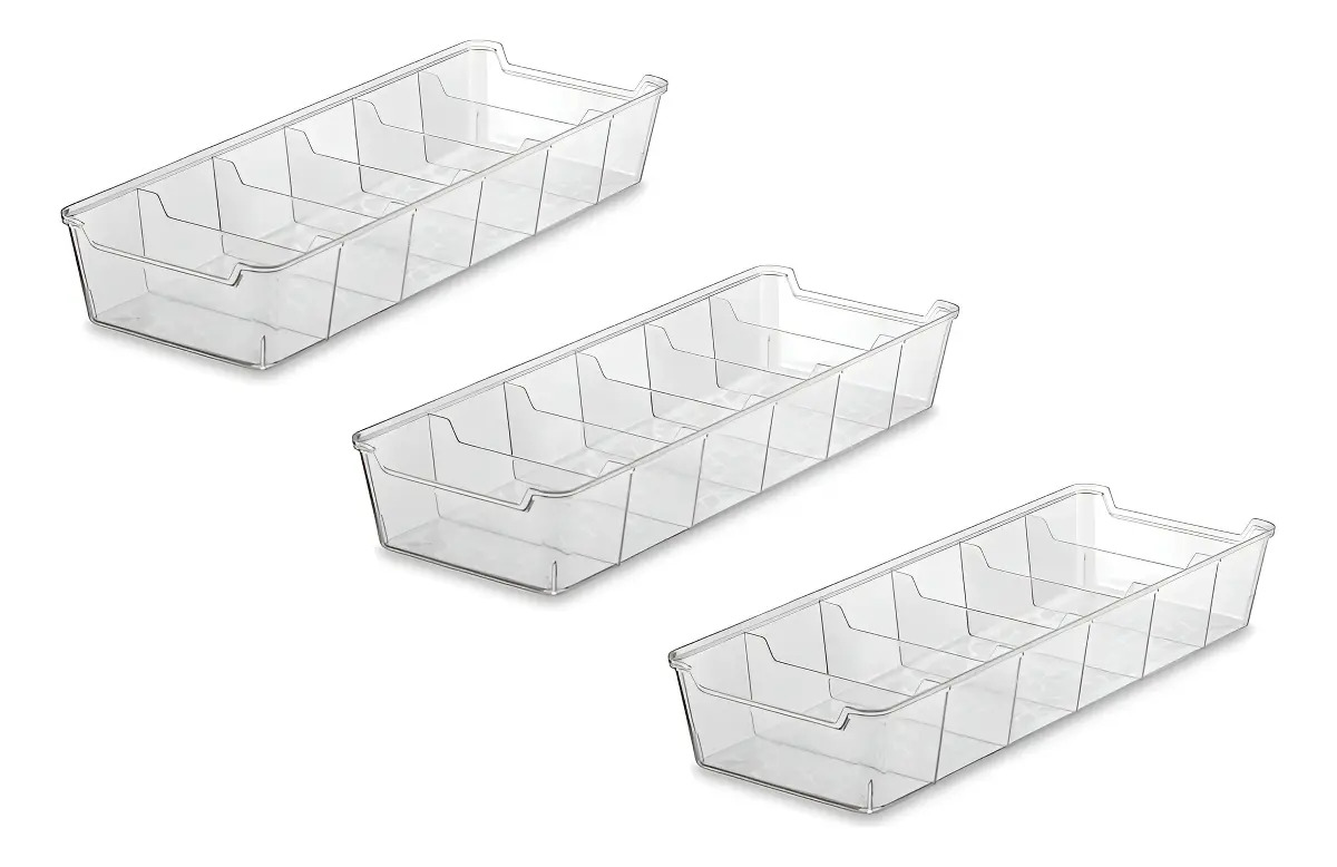 ORGANIZADOR DE GAVETA DIVISÓRIAS 125X340 TRANSPARE