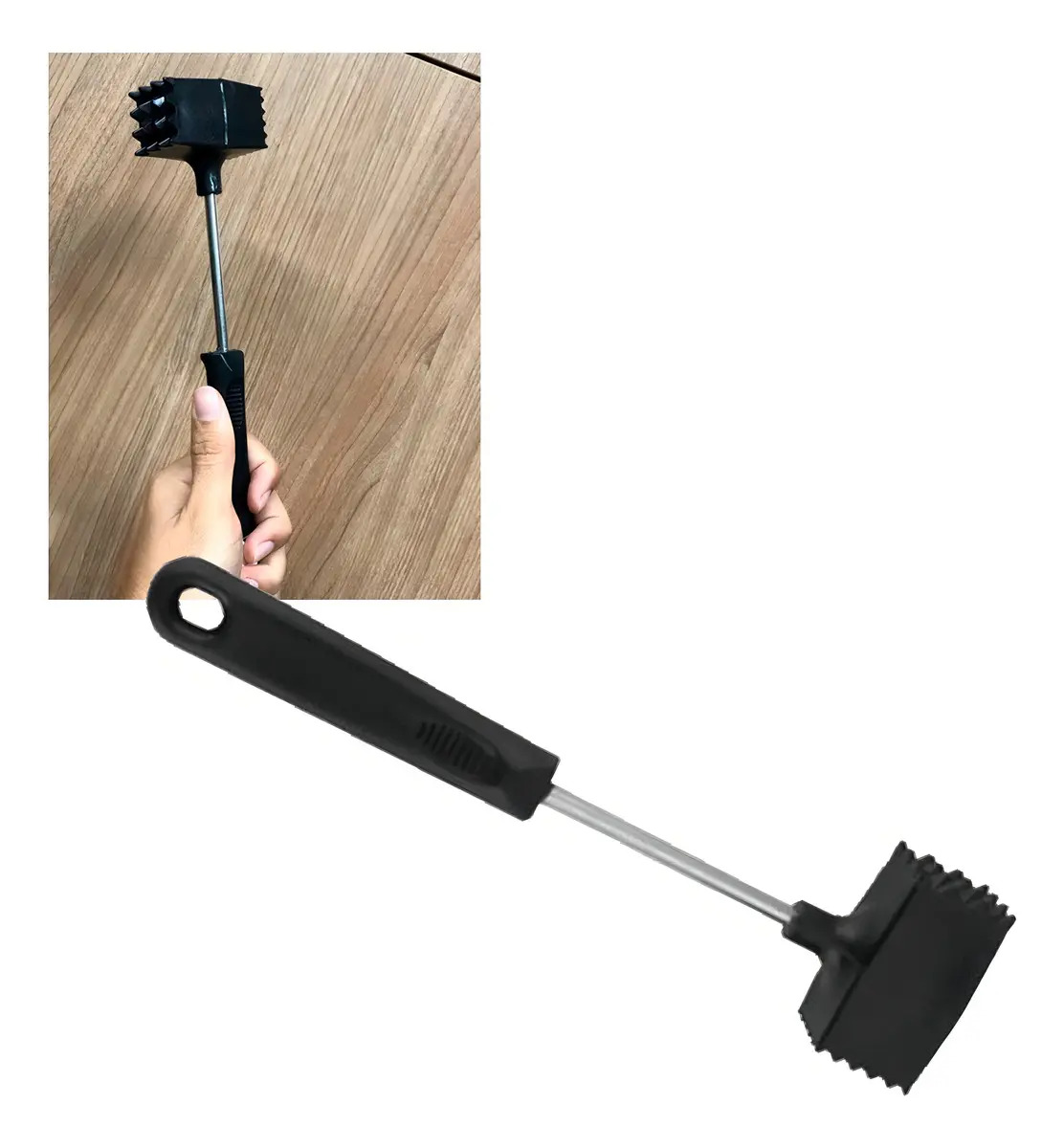 MARTELO PARA CARNE EM INOX 25 CM
