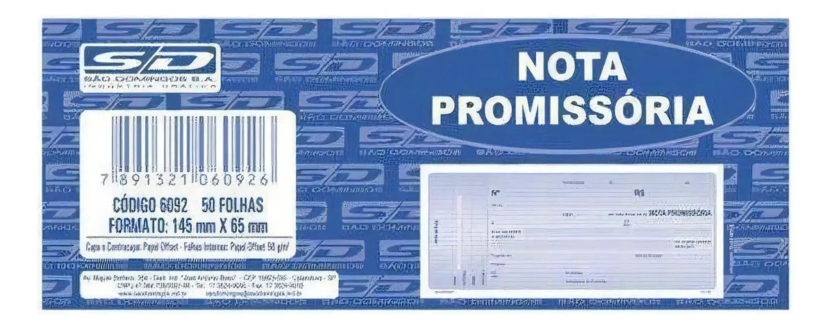 NOTA PROMISSORIA MINI 65X145 AML