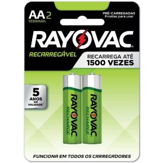PILHA RAYOVAC RECARREG.1350A AAC2