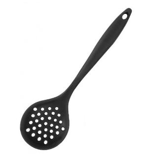 ESCUMADEIRA DE SILICONE PRETO 28 CM