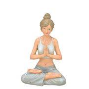 ENFEITE DE RESINA MULHER YOGA 18 CM