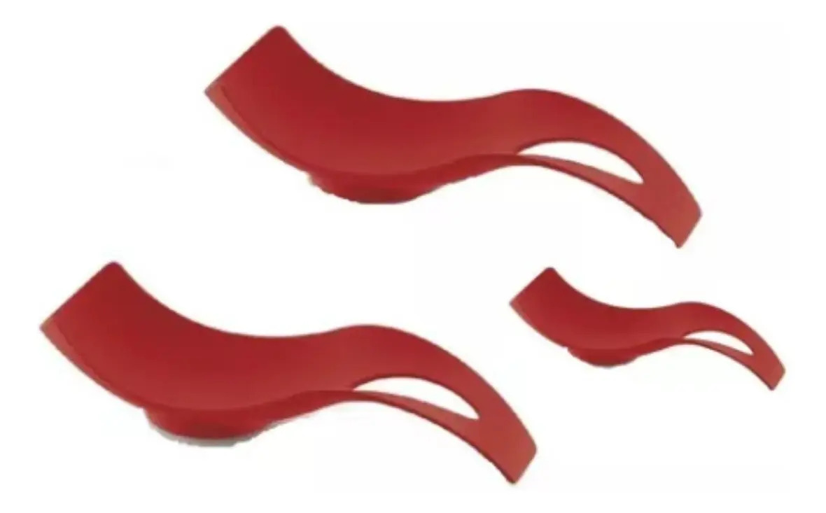 APOIOS P/ COLHER VERMELHO SOLIDO DE PLASTICO