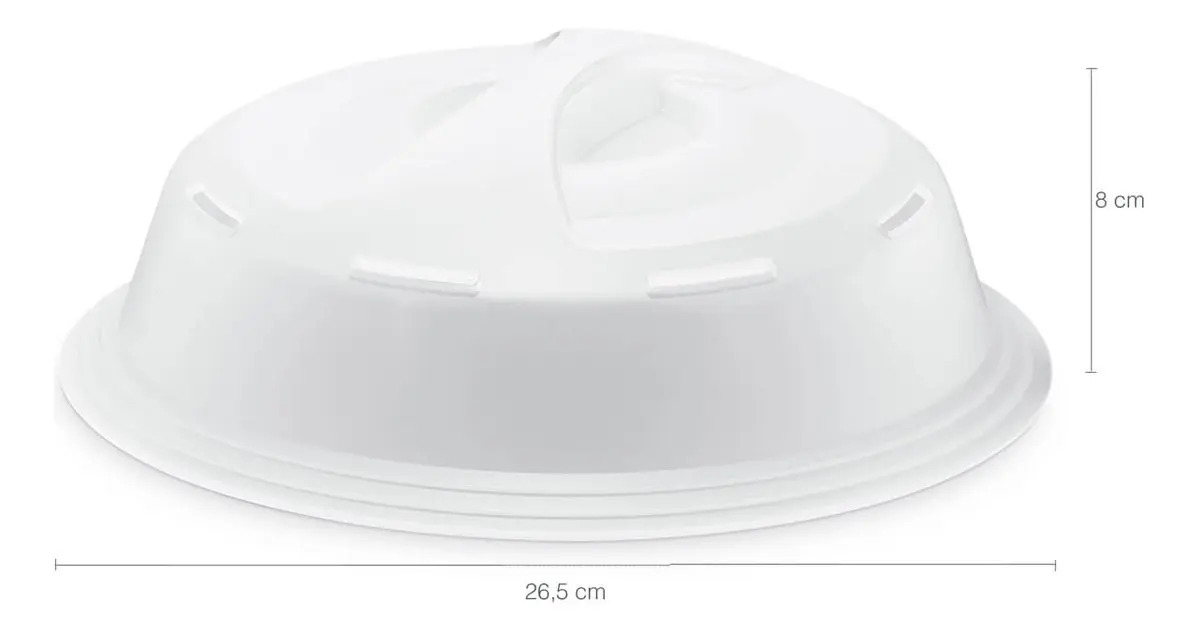 TAMPAS MICRO-ONDAS TRANSPARENTE SOLIDO DE PLASTI