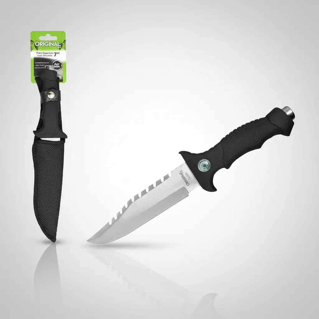 FACA ESPORTIVA INOX COM BUSSOLA 7 III
