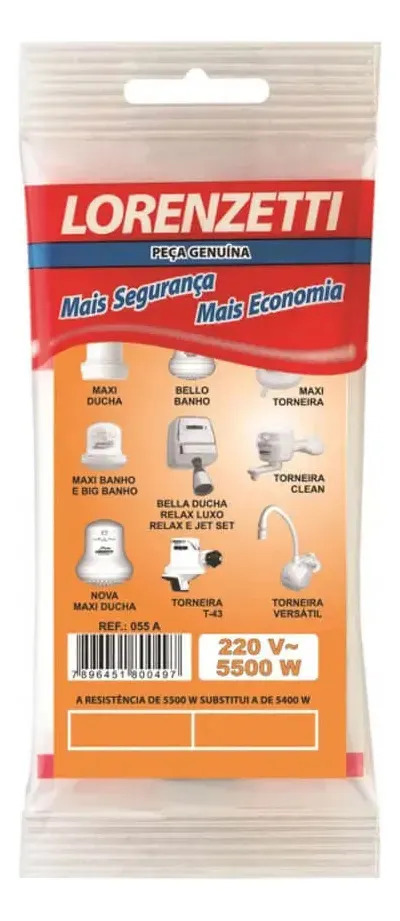 RESIST MAXI DUCHA 5500W 220V LORENZETTI