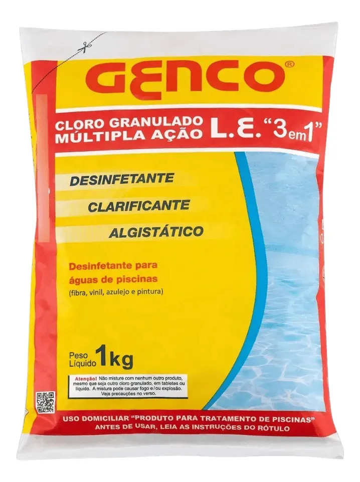 CLORO PISCINA MULT ACAO 1KG GENCO
