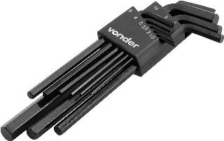 CHAVE ALLEN JG 1,5A10MM 9PC LONGA CRV VD