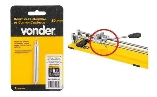Rodel 80mm Para Para Cortadoresde Cerâmica Vdec 50