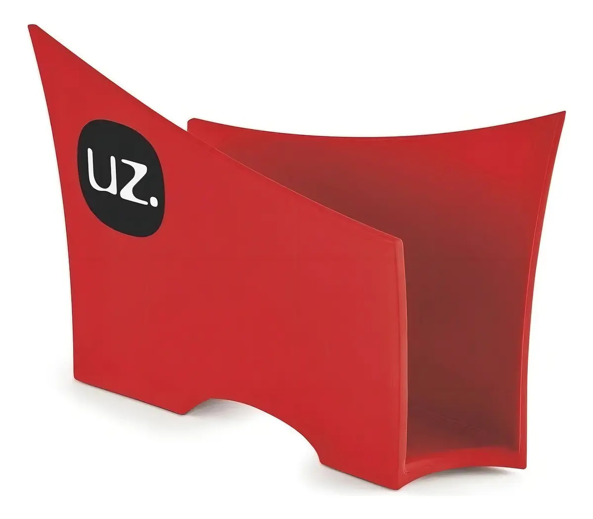 PORTA GUARDANAPOS VERMELHO SOLIDO DE PLASTICO