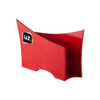 PORTA GUARDANAPOS VERMELHO SOLIDO DE PLASTICO