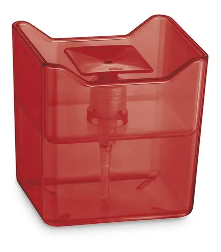 DISPENSER PREMIUM VERMELHO TRANSLUCIDO DE PLASTI