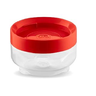 ORGANIZADOR CONECTA 0,3L TRANS. C/ TAMPA VERMEL