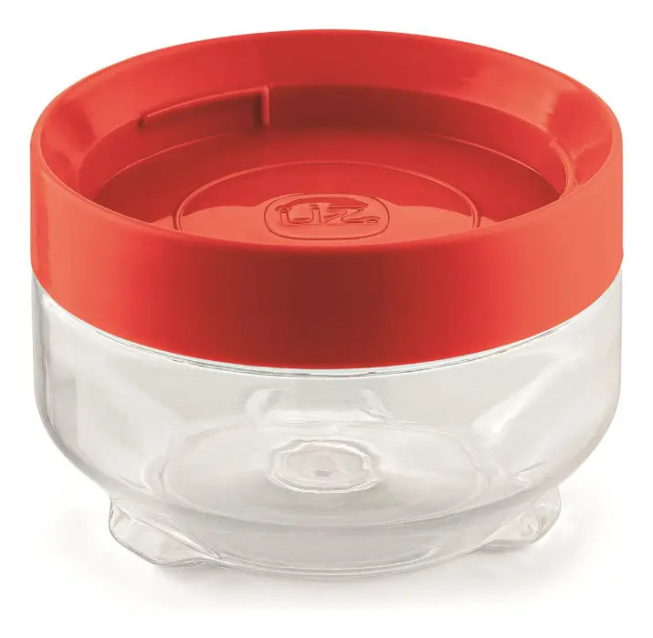 ORGANIZADOR CONECTA 0,3L TRANS. C/ TAMPA VERMEL