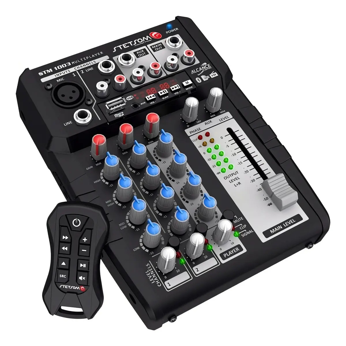 MESA SOM 12V MULTIPLAYER 3 CANAIS 4 EQ B