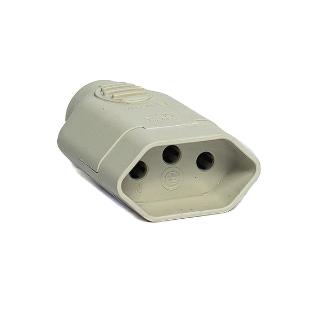 PINO FEMEA 2P+T 10A ILUMI C10