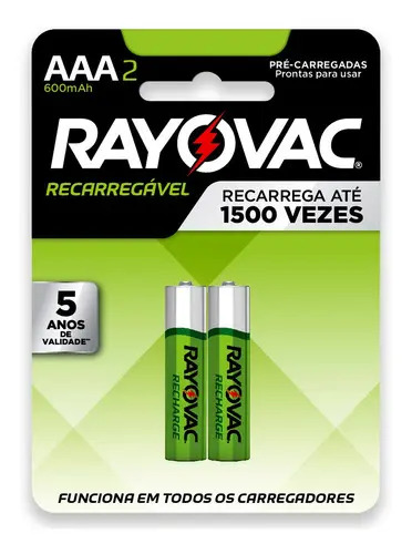 PILHA RAYOVAC RECARREG. 650A  AAA C2